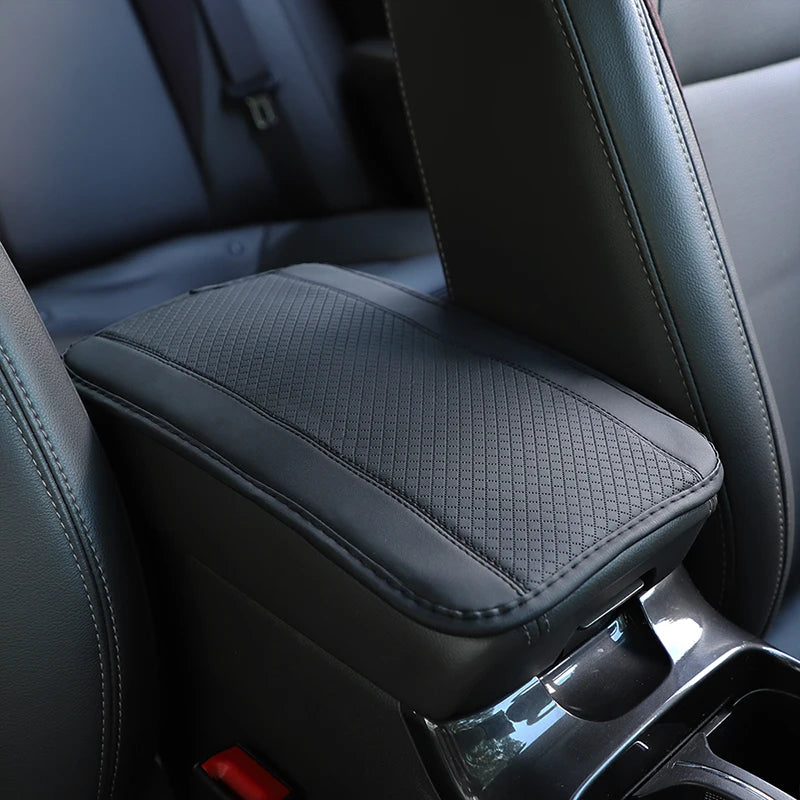 PU Leather Car Armrest Cover Mat – Waterproof, Non-Slip