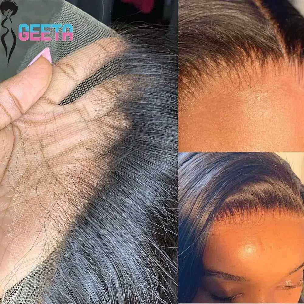 HD Lace Frontal Wig 30" Bone Straight