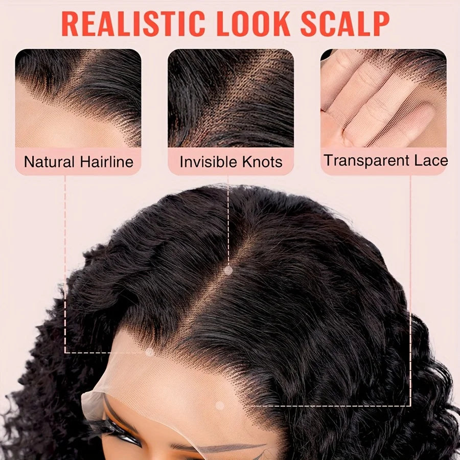 Deep Wave BOB Wig – 13x4 HD Lace Front, Glueless