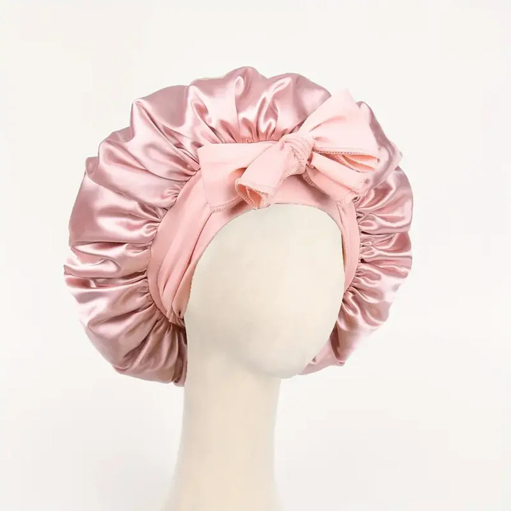 Adjustable Satin Silk Sleep Bonnet