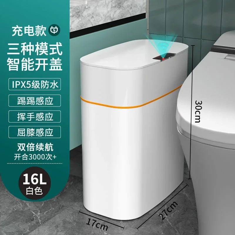 Smart Induction Electric Trash Can – Auto Open Lid
