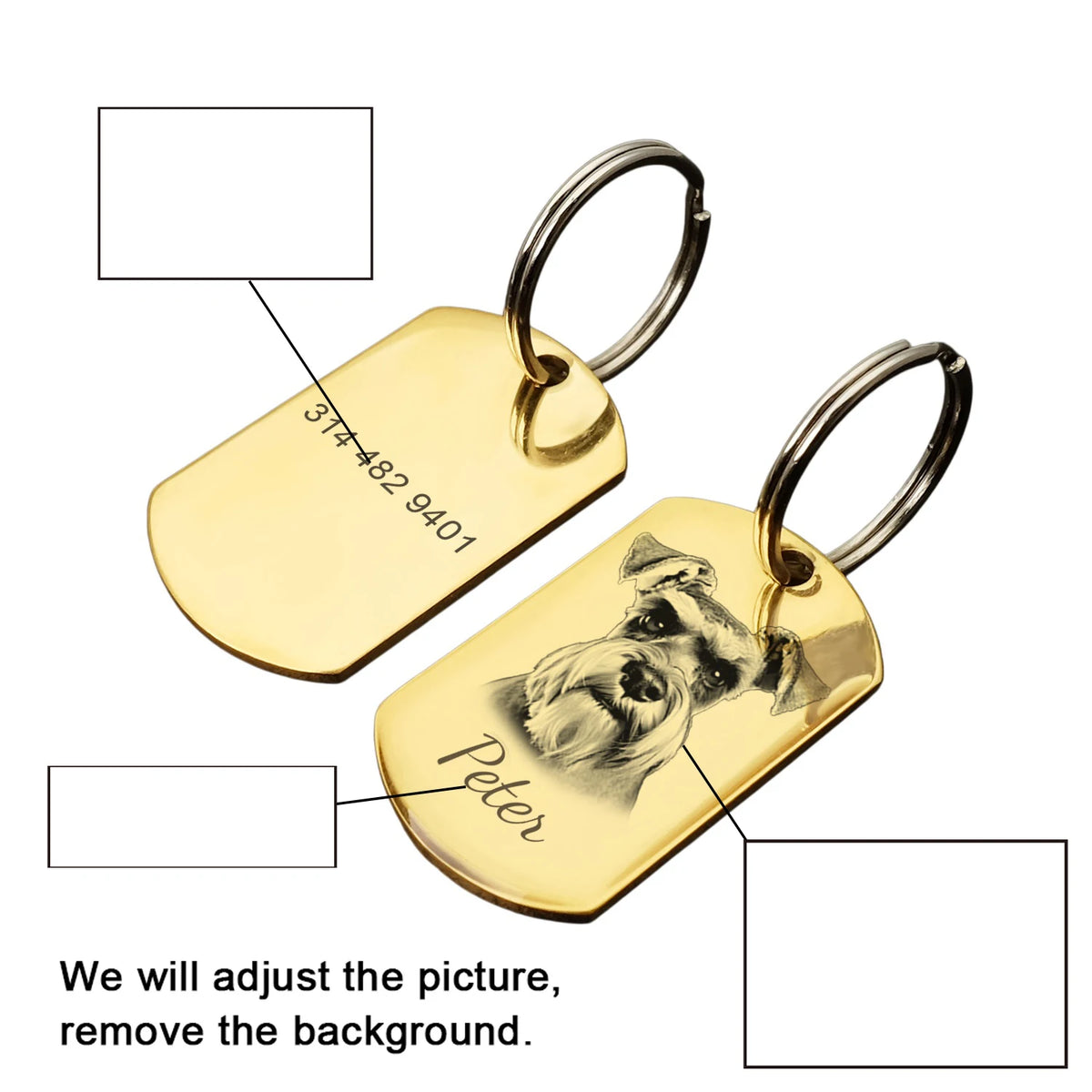 Personalized Pet ID Tag with Photo