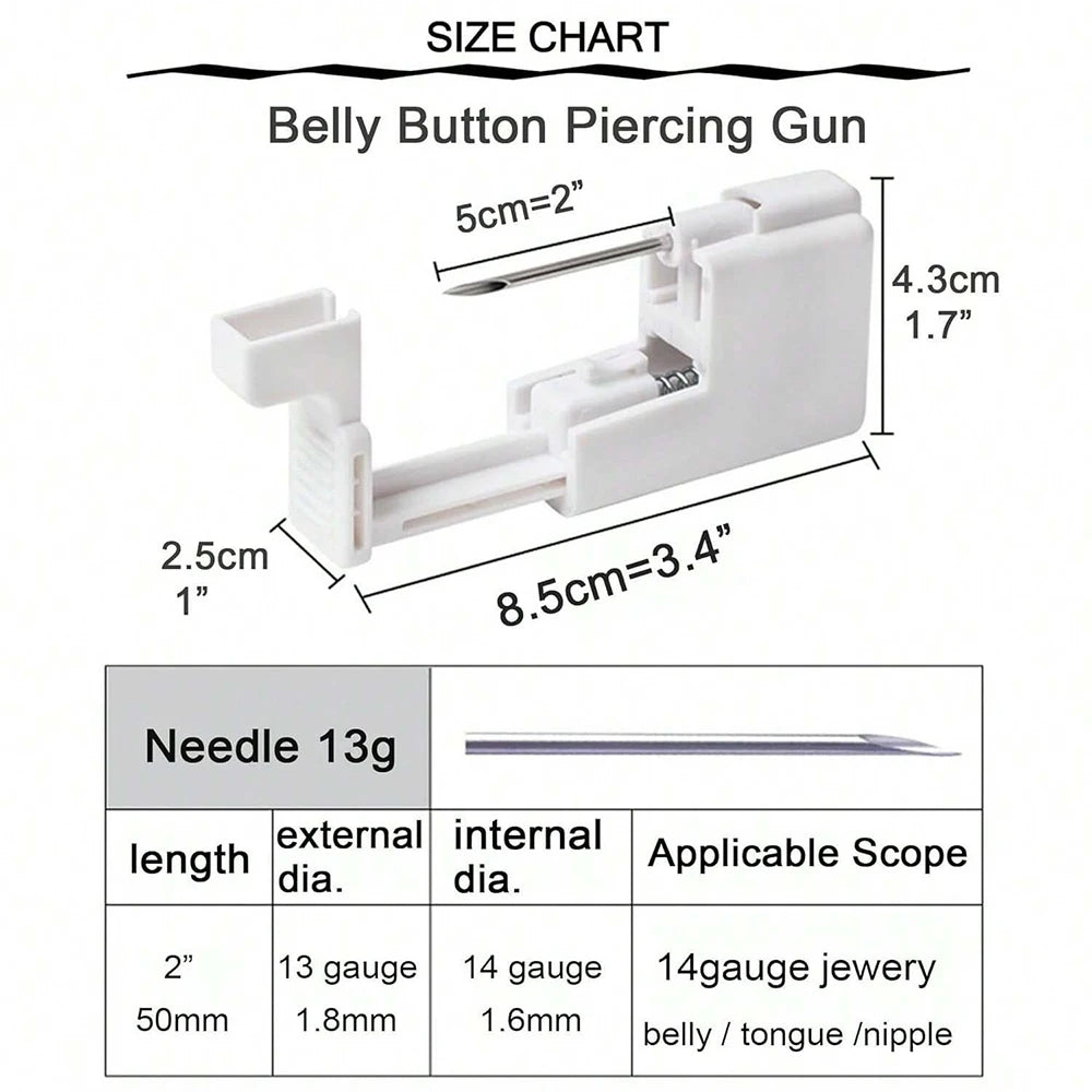 Belly Button Piercing Kit & Gun